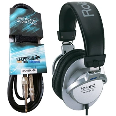 Imagen de Roland RH 200S Auriculares de diadema (3 m), color plateado