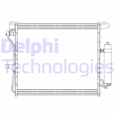 Imagen de DELPHI CF20228 Condensador con secador 16 10 461 NISSAN: Juke