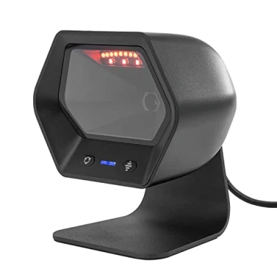 Imagen de NETUM 1D 2D QR de Manos Libres USB escáner código Barras omnidireccional con Cable Lector para el Pago móvil Ordenador Pantalla escaneo Compatible, Securpharm (Matriz Datos)