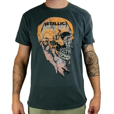 Imagen de Amplified Camiseta unisex con banda Metallica, Sad But True Gris, S