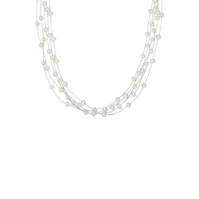 Imagen de Valero Pearls SÜßWASSER Zuchtperlen Collar, Mujer, Talla: One Size, Silber