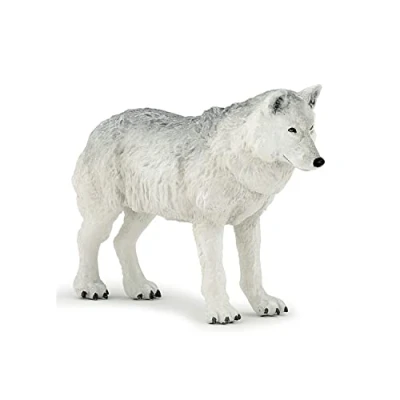 Imagen de Papo Figura Lobo Polar 2,7X9,5X7,8CM, Multicolor, 7.8 cm (50195)
