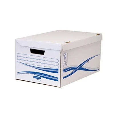 Imagen de Banqueros caja de cartón básica Recipiente Azul Lote 10
