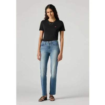 Imagen de Levi&#039;s 314 Shaping Straight Vaqueros, Smudged Line, 26W / 32L Mujer