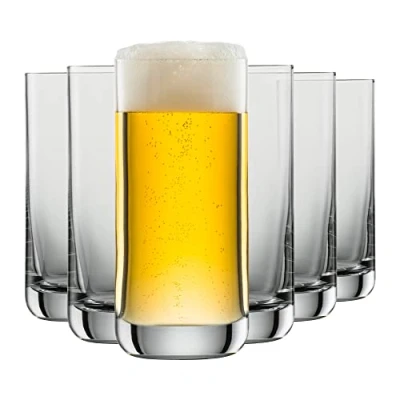Imagen de Schott Zwiesel vasos de cerveza Simple 0,2 l (juego 6 unidades), recta para pils, cristal Tritán aptos lavavajillas, fabricado en Alemania (número referencia