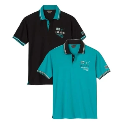 Imagen de ATLAS FOR MEN Pack de 2 Polos Hombre Manga Corta Disponible en Tallas Grandes la M a 5XL