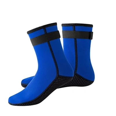 Imagen de YDQUANI Calcetines de neopreno 3mm térmicos antideslizantes buceo Botas para hombres mujeres Snorkeling Natación Surf