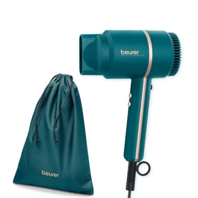 Imagen de Beurer HC 35 Ocean secador de pelo, compacto con función iónica para un cabello brillante y suave, boquilla peinado incluida, 1600 2000 W