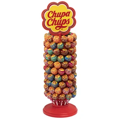Imagen de Chupa Chups Original, Caramelo con Palo de Sabores Variados, Rueda 120 unidades 12 gr. (Total 1.440 gr.)