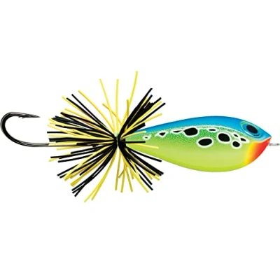 Imagen de Rapala Esca da Pesca Artificiale Spinning Bx Skitter Frog Balsa/Plastica in Acqua Dolcealleggiante Profondità di Nuoto Superficie 5,5cm / 13g Prodotta Estonia Parrot UV