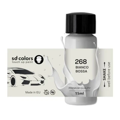 Imagen de SD COLORS BIANCO BOSSA NOVA 268 268A 268/A 674 934 Nueva pintura de retoque 15 ML cepillo reparación arañazos código color (solo pintar)