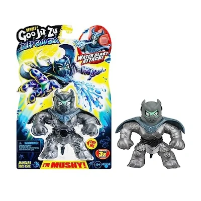 Imagen de Heroes of GOO Jit Zu Deep Sea Pack con mantara. Figura de acción súper elástica y relleno especial función salpicaduras agua