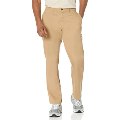 Imagen de Amazon Essentials Pantalones Chinos, elásticos, Informales, Corte clásico Hombre, Marrón Caqui Oscuro, 28W / 30L