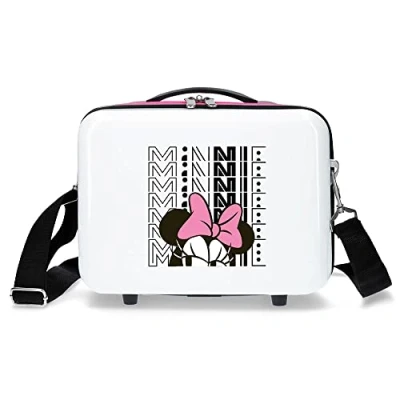 Imagen de Disney Pretty Minnie Neceser Adaptable Blanco 29x21x15 cms Rígido ABS 9,14L 0,84 kgs 0
