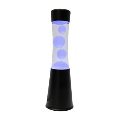 Imagen de Fisura Lámpara de lava led 7 colores. efecto relajante. cambiante color. para regalo. 30 cm x 9 cm.