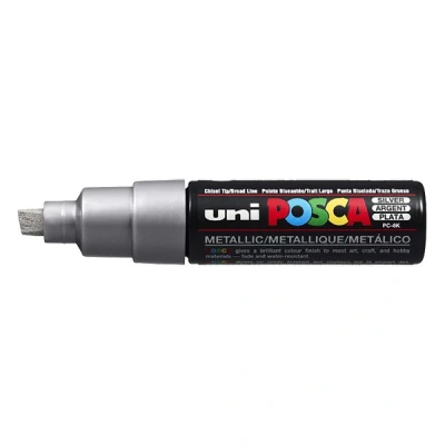 Imagen de Uni Ball 182635 Marcador POSCA con punta de cuña ancha, gris pizarra