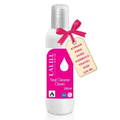 Imagen de LALILL Cleaner Limpiador Uñas 100ml Desengrasante de para Geles, Híbridos y Nail Brush Degreaser Potente Desinfección, Destruye Bacterias, Capa Sudor, Manicura