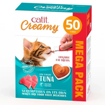 Imagen de Comida húmeda para Gatos Catit Creamy At·n 50x10g