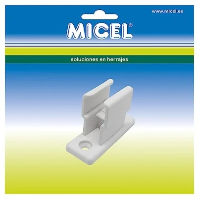 Imagen de MICEL 92553 Pinza de sujeción para manivela toldo, anclar en la pared, Color blanco, 18,7 x 25,5 48,5 mm
