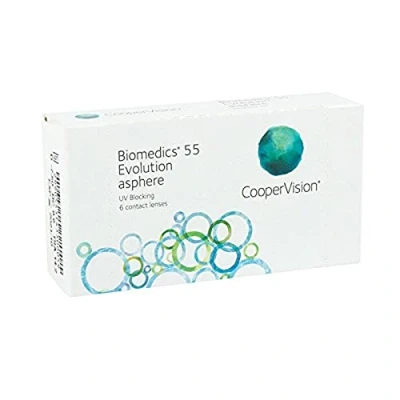Imagen de Biomedics 55 Uv Evolution Lentes de contacto esféricas mensuales (R 8.6 / D 14.2 4 Diop), Pack 6 uds.