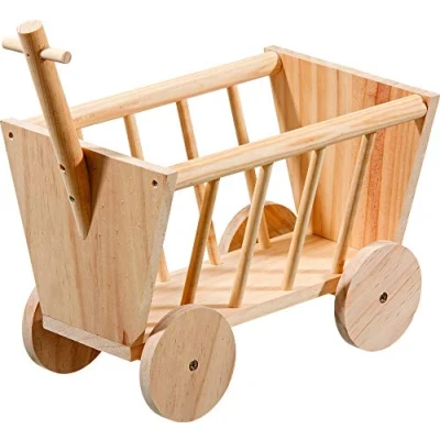 Imagen de Karlie 84308 Recipiente Madera para Comida Roedor Carreta, 29 x 19 21 cm, M, Marrón