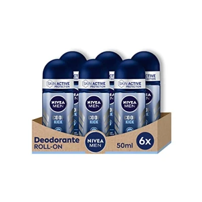 Imagen de NIVEA Men Roll On Cool Kick 50 ml 6 unidades