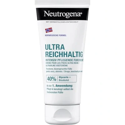 Imagen de Neutrogena Fórmula Noruega crema de pies absorción Inmediata (100 ml), hidratante para normales a secos, no grasa rápida