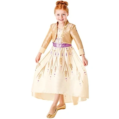 Imagen de Rubies Disney Frozen 2 Anna Disfraz, dibujo animado, Multicolor, 9 10 (Rubie&#039;s 300461