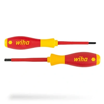 Imagen de Wiha 32281 Juego de Destornilladores SB 327 S2 SoftFinish Electric Ref. SB327S2, 2 tlg. PlusMinus/Phillips, in Blister, Set Piezas