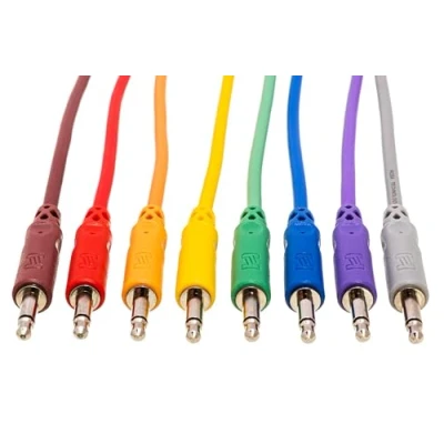 Imagen de Hosa CMM 830, Unbalanced Patch Cables, 3.5 mm TS to Same, 1 ft