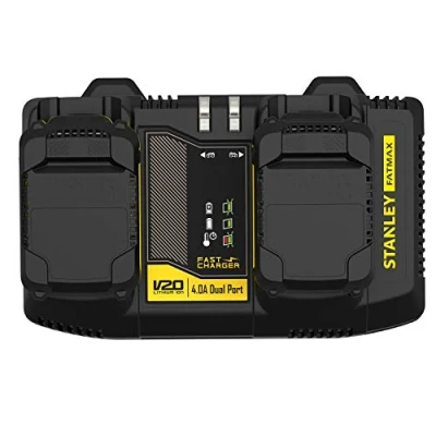 Imagen de STANLEY Fatmax SFMCB24 QW cargador doble V20 li ion 18V 2 X 4A