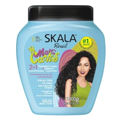 Imagen de SKALA EXPERT Mascarilla/Acondicionador/Crema de Peinado &quot;Mais CACHOS&quot; 1000ml 100% Vegano Rizos con volumen.