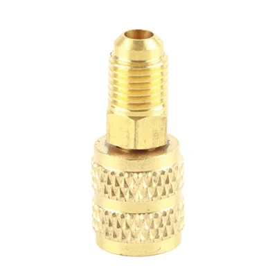 Imagen de Reductor Gas Adaptador 5/16 a 1/4 Hembra Macho Aire acondicionado Refrigeración Cobre, R410A A/C pulgadas SAE Conector de manguera HVAC