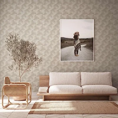 Imagen de A.S. Création 3D Natural Living 385061 Papel pintado (10,05 x 0,53 m), color gris