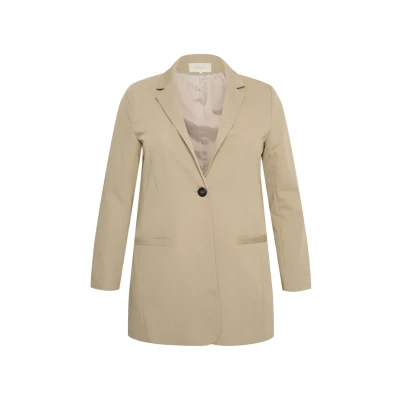 Imagen de Kaffe Curve Sakira Abrigo corto, Mujer, Talla: 50, Chinchilla