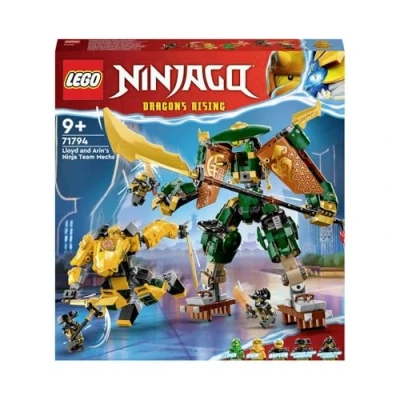 Imagen de LEGO NINJAGO 71794 El equipo Ninjas Lloyd y Arin Robot, Ninja Toy para ni�os