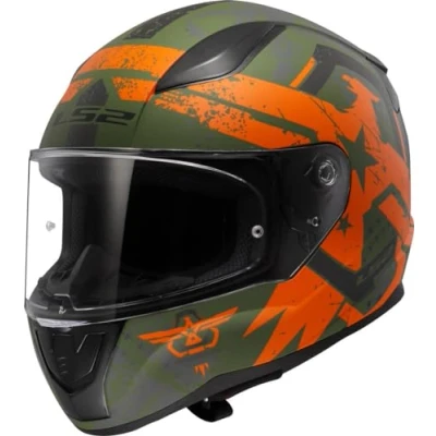 Imagen de LS2, Casco Moto Integral RAPID II THUNDERBIRDS Matt Orange, XXL