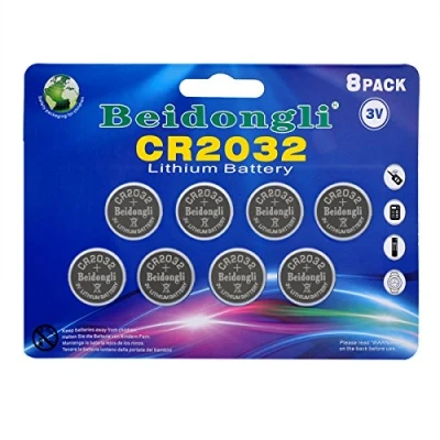 Imagen de CR2032 3v Lithium Battery Button Coin Cell for Watches calculators led Candles (8pack)