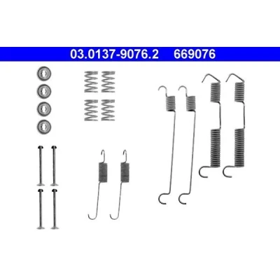 Imagen de ATE 03.0137 9076.2 Juego de accesorios, zapatas freno BMW: 3 Berlina