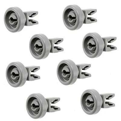 Imagen de Rueda superior para lavavajillas compatible con Zanussi 50286967000 50269970005 50278101006 50269921008 Electrolux 50286966002 Zanker 764817 889198 Universal 25 Rodillo inferior Eje de clip