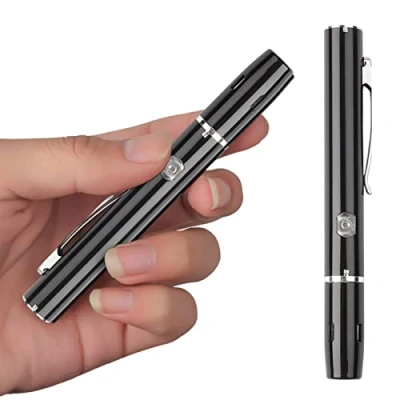 Imagen de ZMKY luz LED Recargable, Linterna Bolsillo con bolígrafo Alto Lumen Recargable por USB, iluminación Vida e Mantenimiento