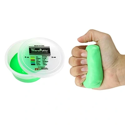Imagen de CanDo TheraPutty anti bacteriano Pasta modelar 56 g Verde (moderada)