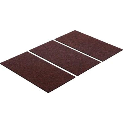 Imagen de BGS Diy 80713 Tacos de fieltro Placas marrón 100 x 200 mm I 3 piezas