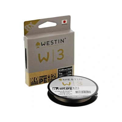 Imagen de Westin W3 8 x trenzado 150 m Smokey Grey Línea Trenzada 0.148mm (6.1kg) Hilo