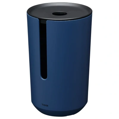 Imagen de Tiger Tess, Portarrollos de Reserva con Tapa, Independiente Azul/Negro, 143x143x233mm