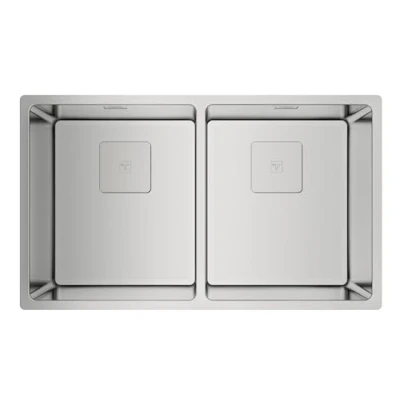 Imagen de ¡Oferta 12% ! Teka Flex Linea Rs15 2C 740 Fregadero De Cocina Acero 80 Cm 2 Cubetas 0 Escurridor Bajo Encimera