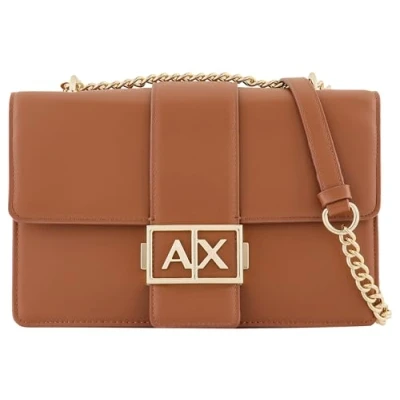 Imagen de Armani Exchange Jodie Correa para el Hombro con Cadena de Oro, Crossbody M Mujeres, Whisky, Einheitsgröße