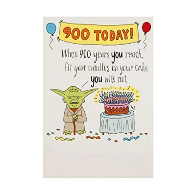 Imagen de Tarjeta de cumpleaños general The Hallmark Studio Divertido diseño Star Wars