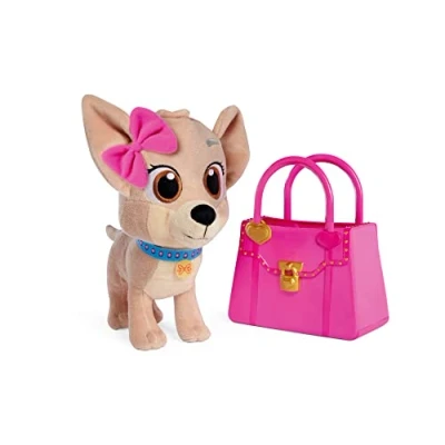 Imagen de Simba Chi Love Best Friends Forever, Perro de Peluche la Serie Youtube en Bolso Vinilo Rosa, 20cm Alto, Peluche, A Partir 3 Años (105890020)