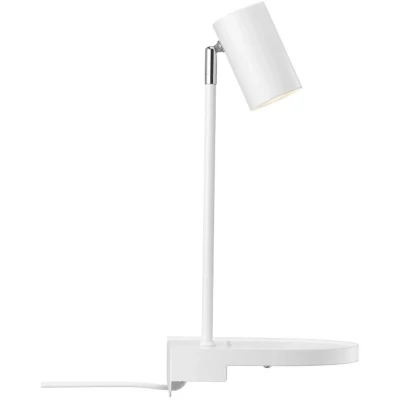 Imagen de Nordlux Aplique Cody, con estante y puerto USB, blanco